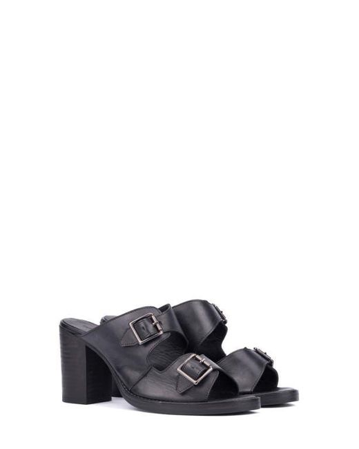 Vintage Foundry Black Lidia Buckle Sandal