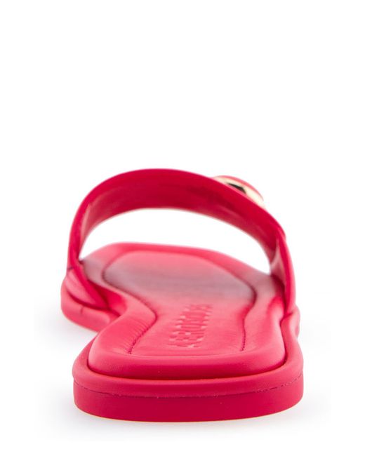 Aerosoles Pink Blaire Buckle Slide Sandal