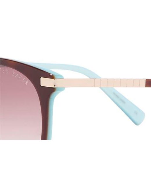 Ted Baker Pink 53Mm Round Sunglasses