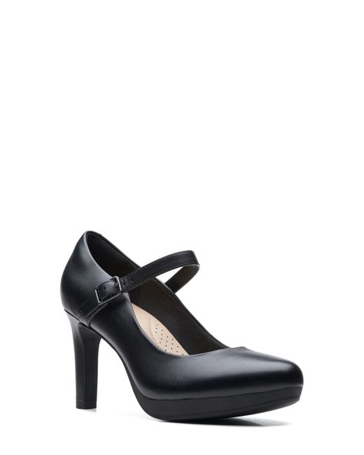 Block Heels For Women Clarks Ambyr Light Black Combi Shoes For Woman