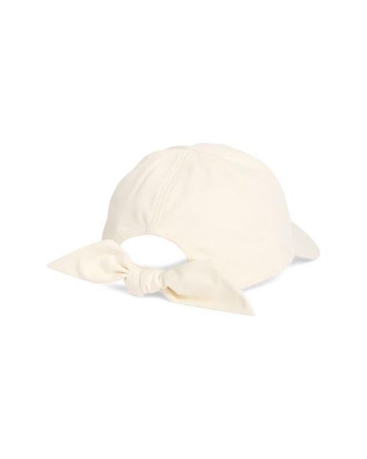 Kate Spade Natural Logo Bow Baseball Cap