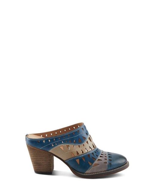 Spring Step Blue Fantasee Mule