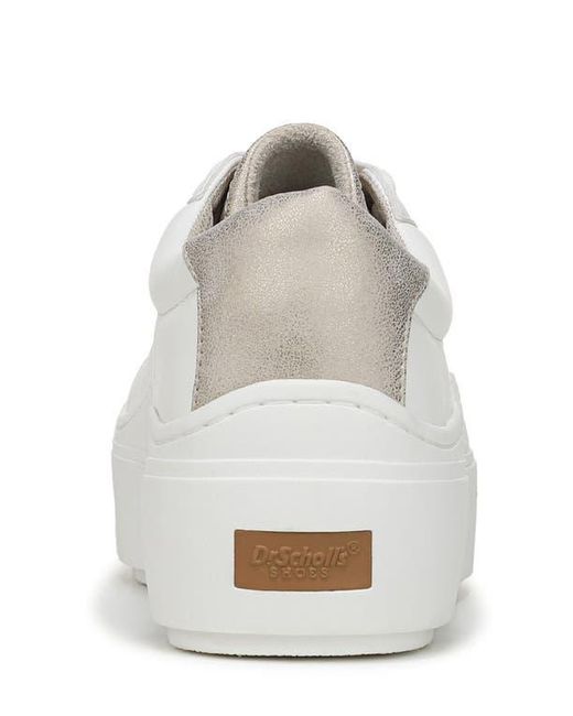 Dr. Scholls White Time Off Max Platform Sneaker