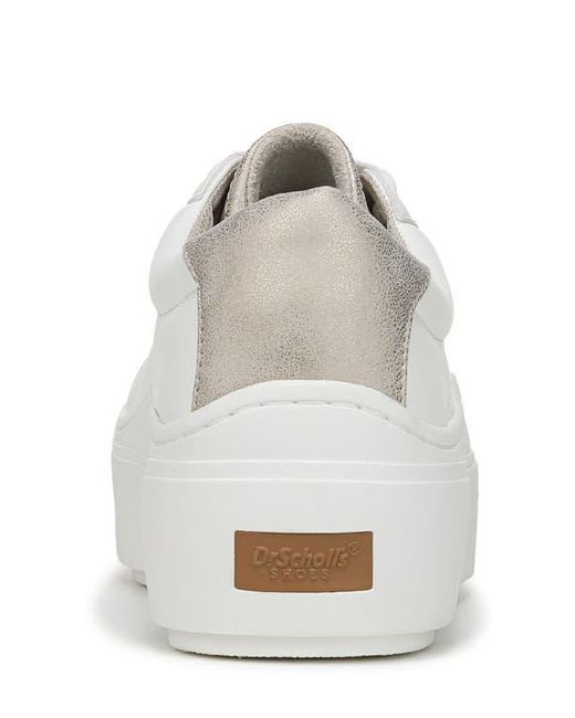 Dr. Scholls White Time Off Max Platform Sneaker