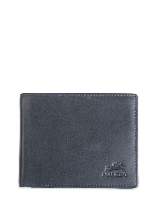 Mancini Blue Rfid Bifold Wallet for men