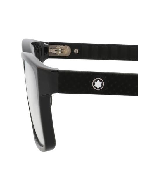 Montblanc Brown 56Mm Rectangular Optical Glasses for men