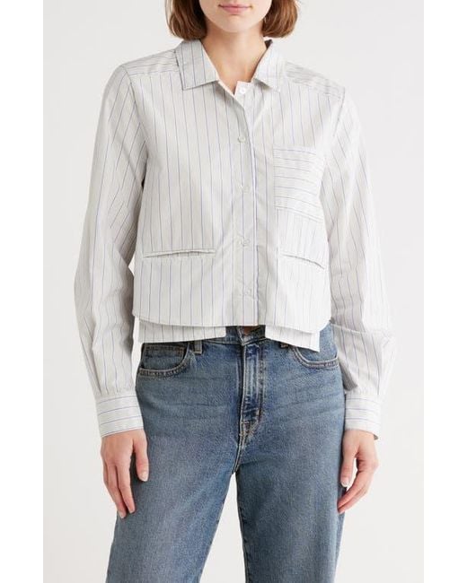 Parker Natural The Kalen Crop Button-Up Shirt