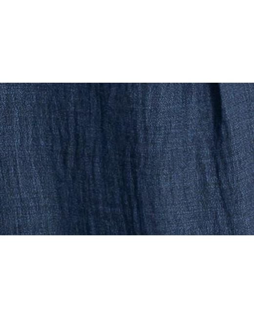 Max Studio Blue Pleated Woven Pants