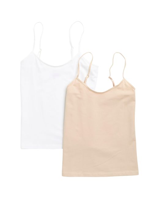 Nordstrom White Everyday 2-pack Camisoles