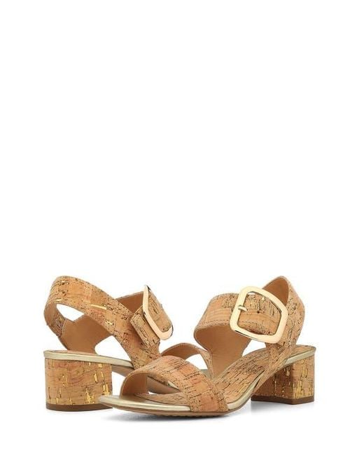 Donald J Pliner Natural Ankle Strap Sandal