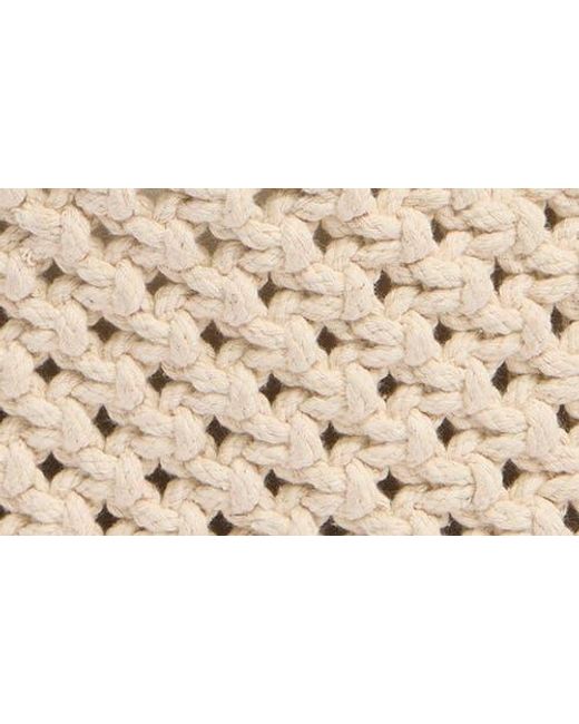 BCBGMAXAZRIA Natural Woven Shoulder Bag With Removable Pouch