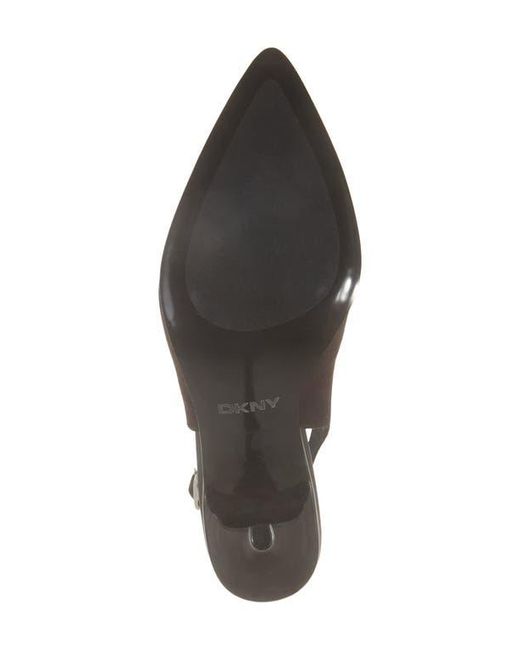 DKNY Black Preston Pointed Toe Slingback Pump