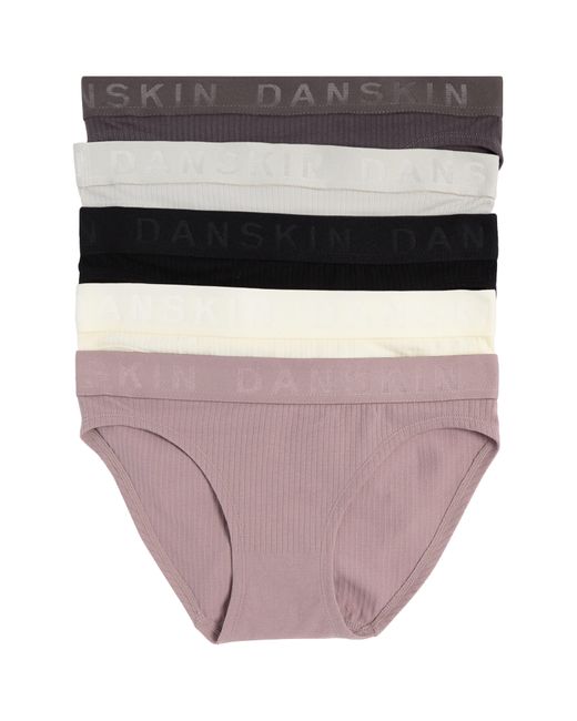 Danskin Multicolor Rib 5-pack Bikinis