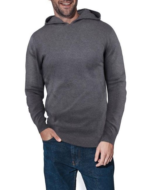 Xray Jeans Gray Core Knit Pullover Hoodie for men