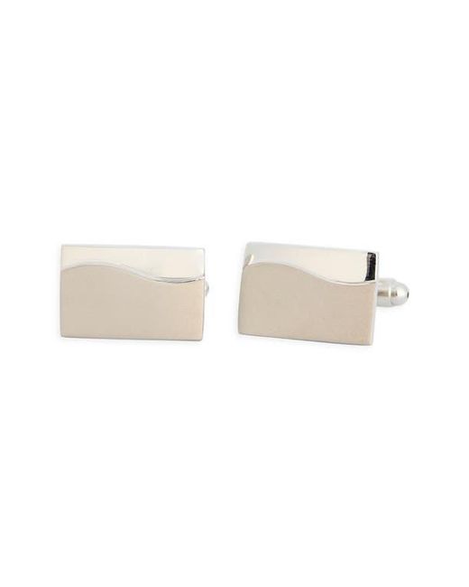 James Michael White Wave Cuff Links for men