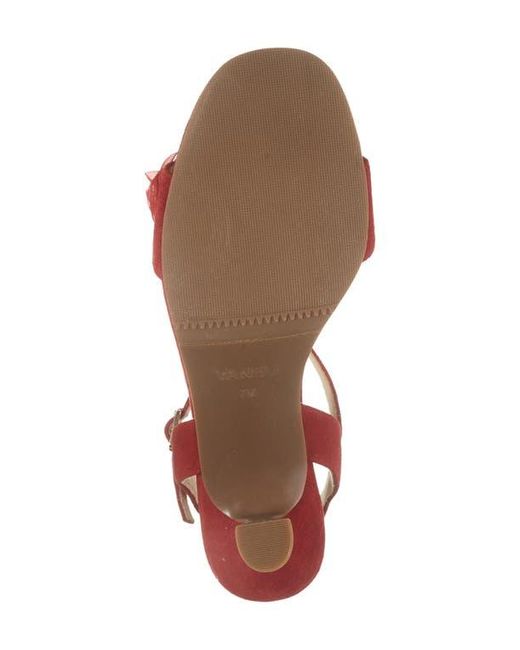 Vaneli Red Lapis Rosette Sandal