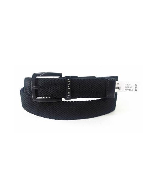 Ted Baker Blue Reversible Web Stretch Belt for men