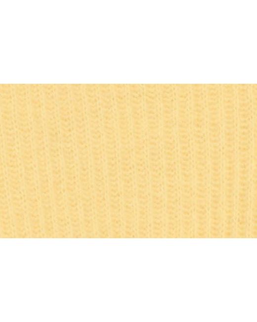 Reiss Yellow Trinny Rib Wool & Cashmere V-neck Sweater