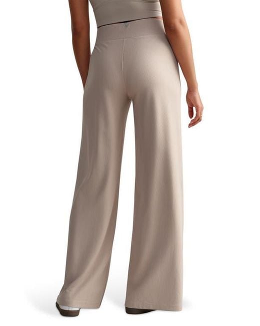 Rhone Natural Ripple Wide Leg Sweatpants