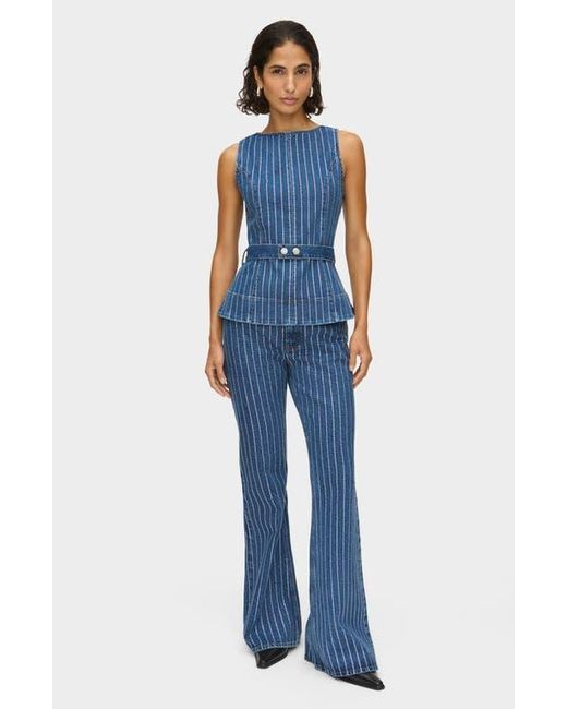 ALIGNE Blue Diamante Flare Jeans