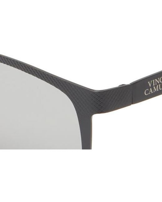 Vince Camuto Black 54Mm Rectangular Sunglasses for men