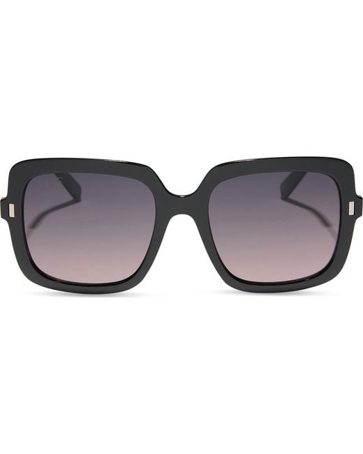 DIFF Brown 54Mm Square Sunglasses