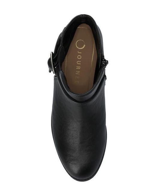 Journee Collection Black Devina Buckle Boot