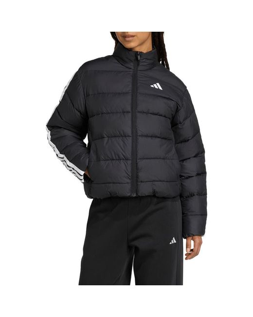 Adidas Black Climawarm 3-Stripes Puffer Jacket