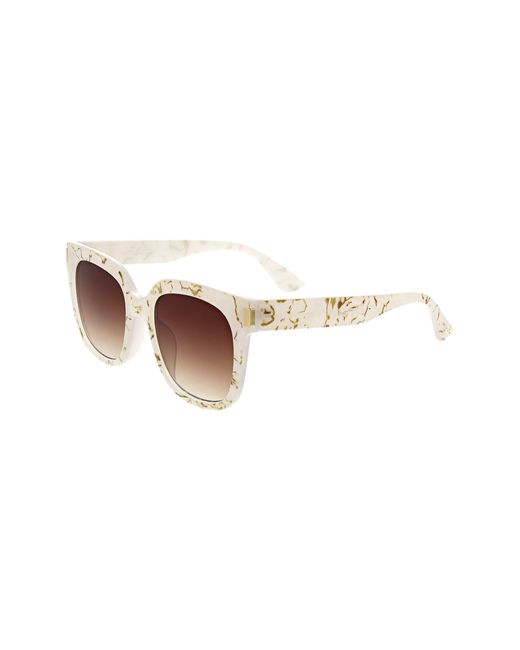 BCBGMAXAZRIA Brown 54mm Classic Square Sunglasses