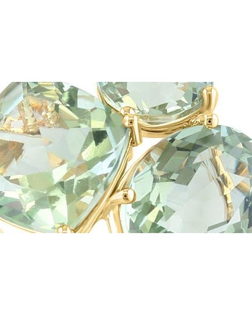 Effy Multicolor Green Amethyst & Diamond Ring