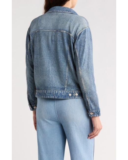 Ecru Blue Relaxed Denim Jacket