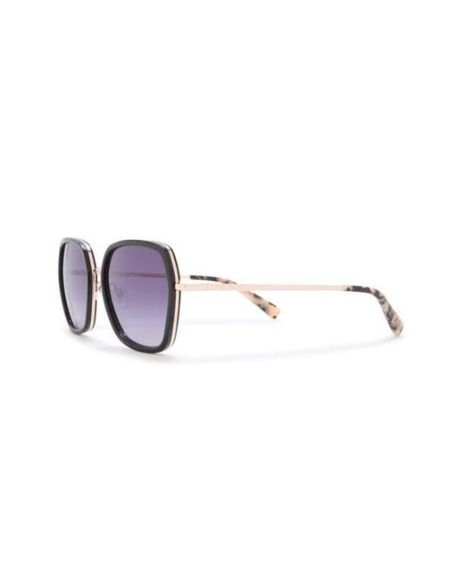 Ted Baker Purple 56Mm Square Sunglasses
