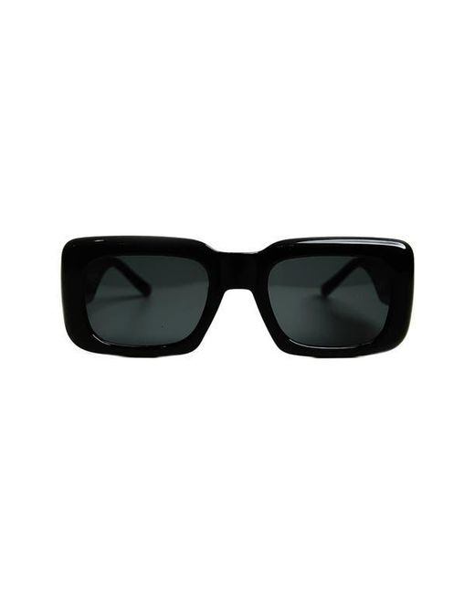 Wisdom Black Frame 1 52Mm Square Sunglasses