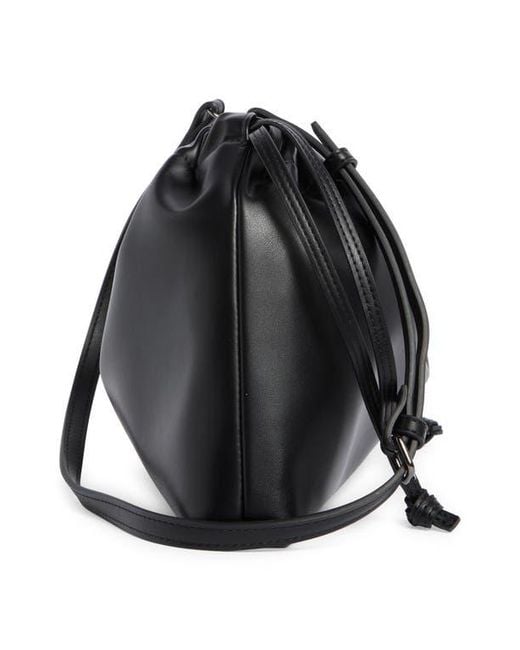 BCBGMAXAZRIA Black Drawstring Clutch