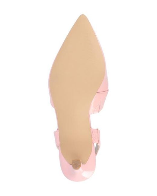 Journee Collection Pink Scarlett Pointed Toe Pump