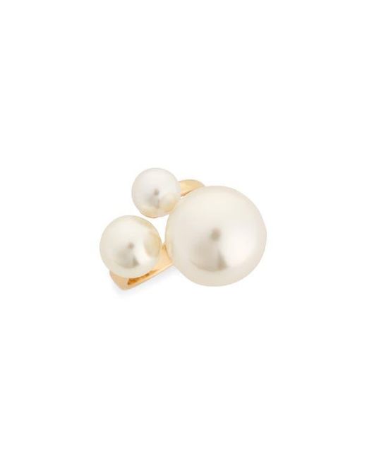 Nordstrom Rack White Faux Pearl Cluster Ring