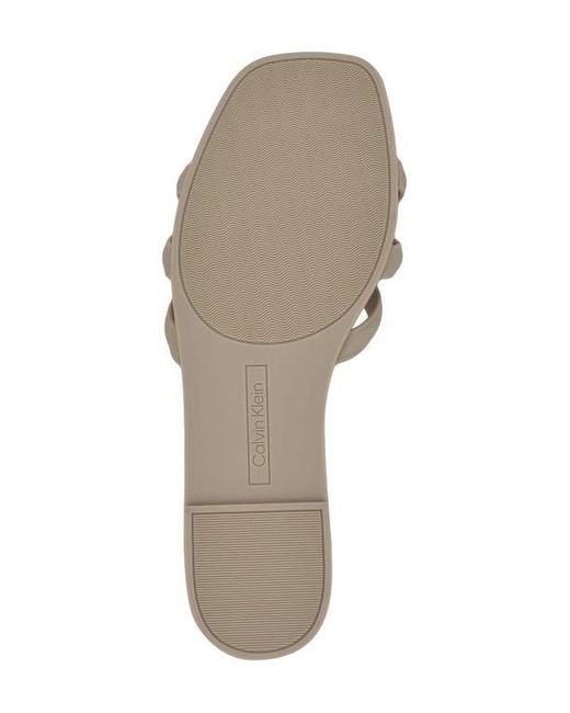 Calvin Klein Gray Yoana Slide Sandal