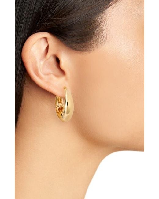 Leith Metallic 2-Pack Assorted Puffy Oval Earrings