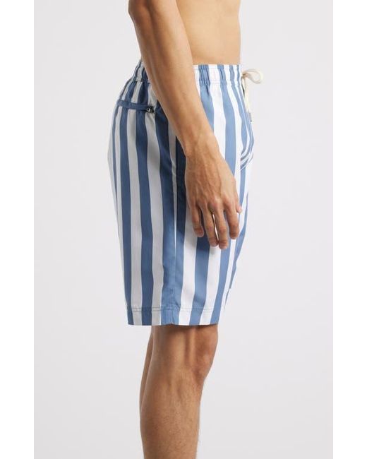 Nordstrom Blue 8-Inch Polyester Classic Swim Trunks for men