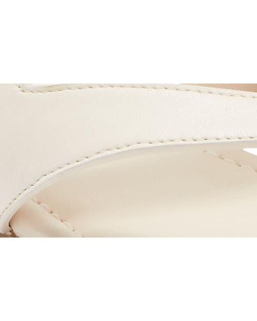Stuart Weitzman White Remy Toe Strap Sandal