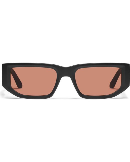 Quay Brown Good Time 54Mm Small Rectangular Sunglasses for men