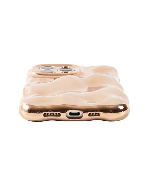 Auramma Brown Glossy Bubbles Iphone 16 Pro Case