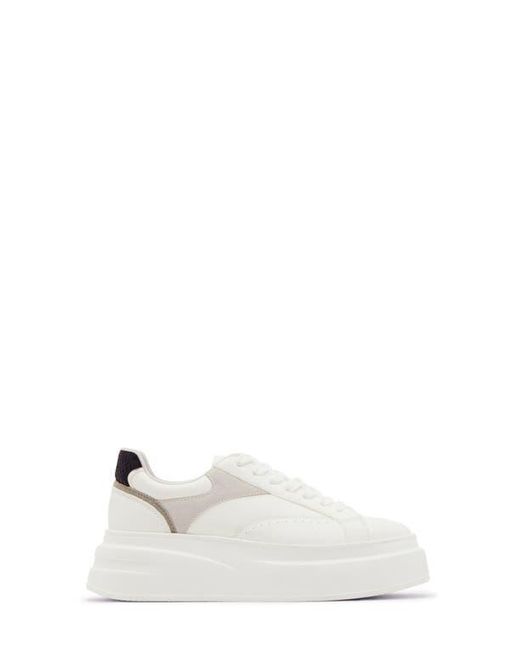 Steve Madden White Venture Platform Sneaker