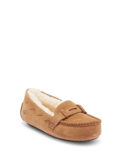 UGG Willow Moc Toe Loafer in Natural | Lyst