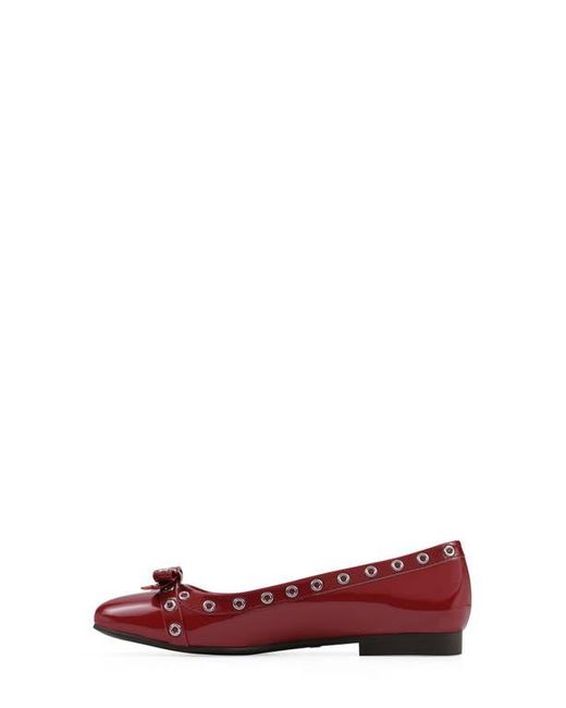 White Mountain Red Bodhi Ballet Flat