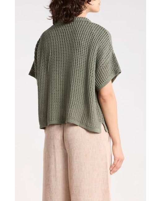 Splendid Green Cotton Mesh Polo