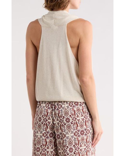 Max Studio Red Drape Front Top