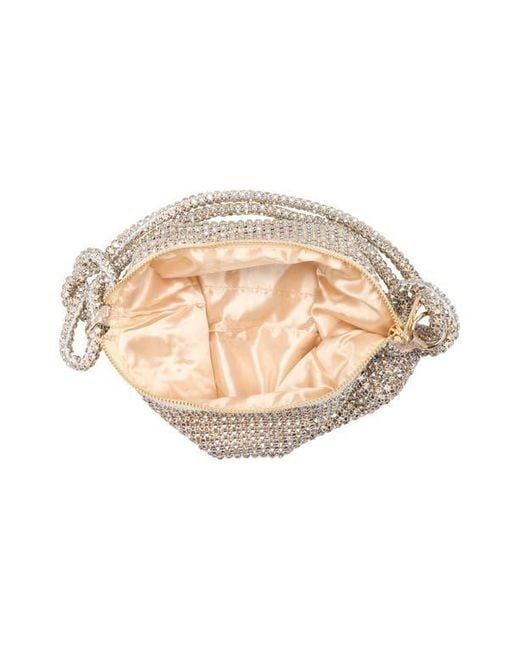 Jessica Mcclintock Dolly Oversize Rhinestone Mesh Shoulder Bag in