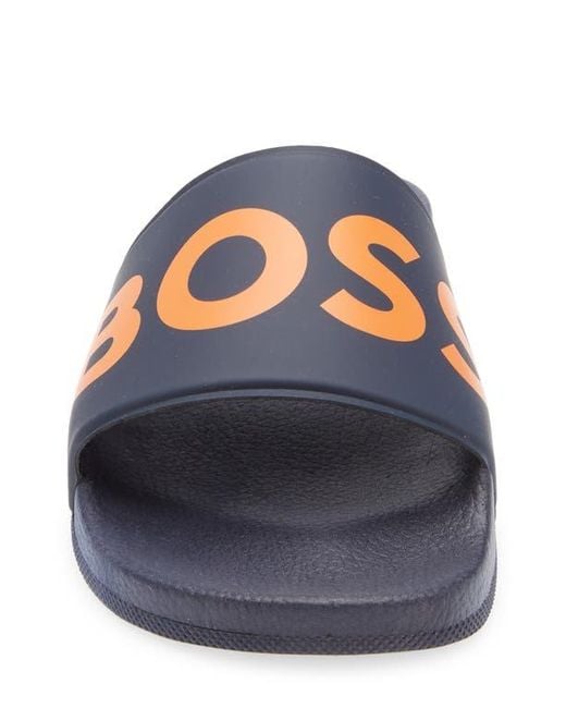 Boss Blue Sean Slide Sandal for men