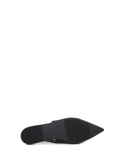 BERNESS Black Caitriona Pointed Toe Slingback Flat